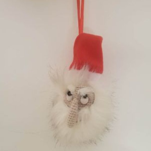 New in box Santa Claus head ornament handmade - Picture 1 of 4